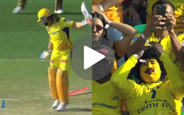 [Watch] MS Dhoni Fails In Dharamsala As Thala Falls Prey To Harshal For A Golden Duck